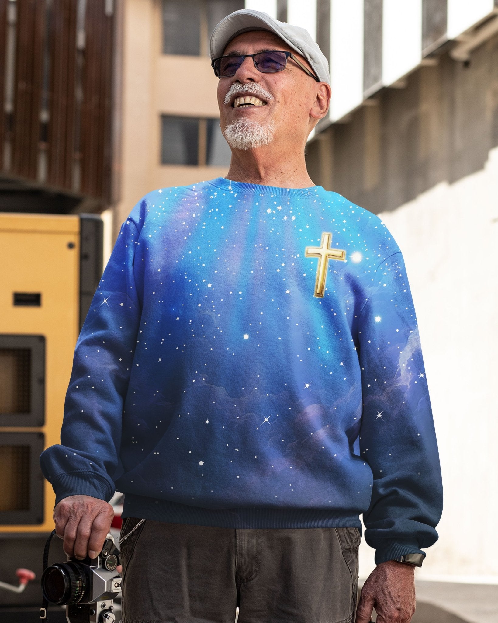 Faith Can Move Mountains All Over Print Sweater