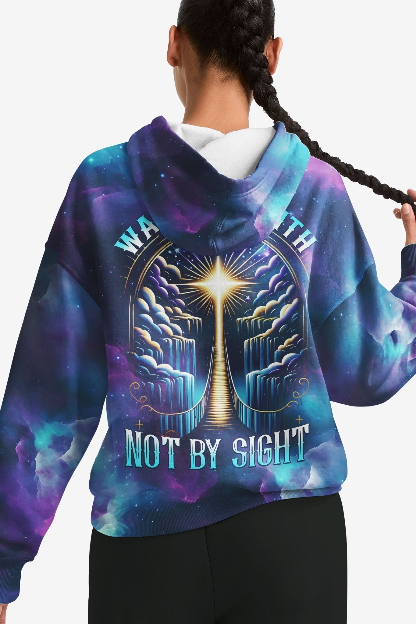 For We Walk By Faith Not By Sight All Over Print Hoodie
