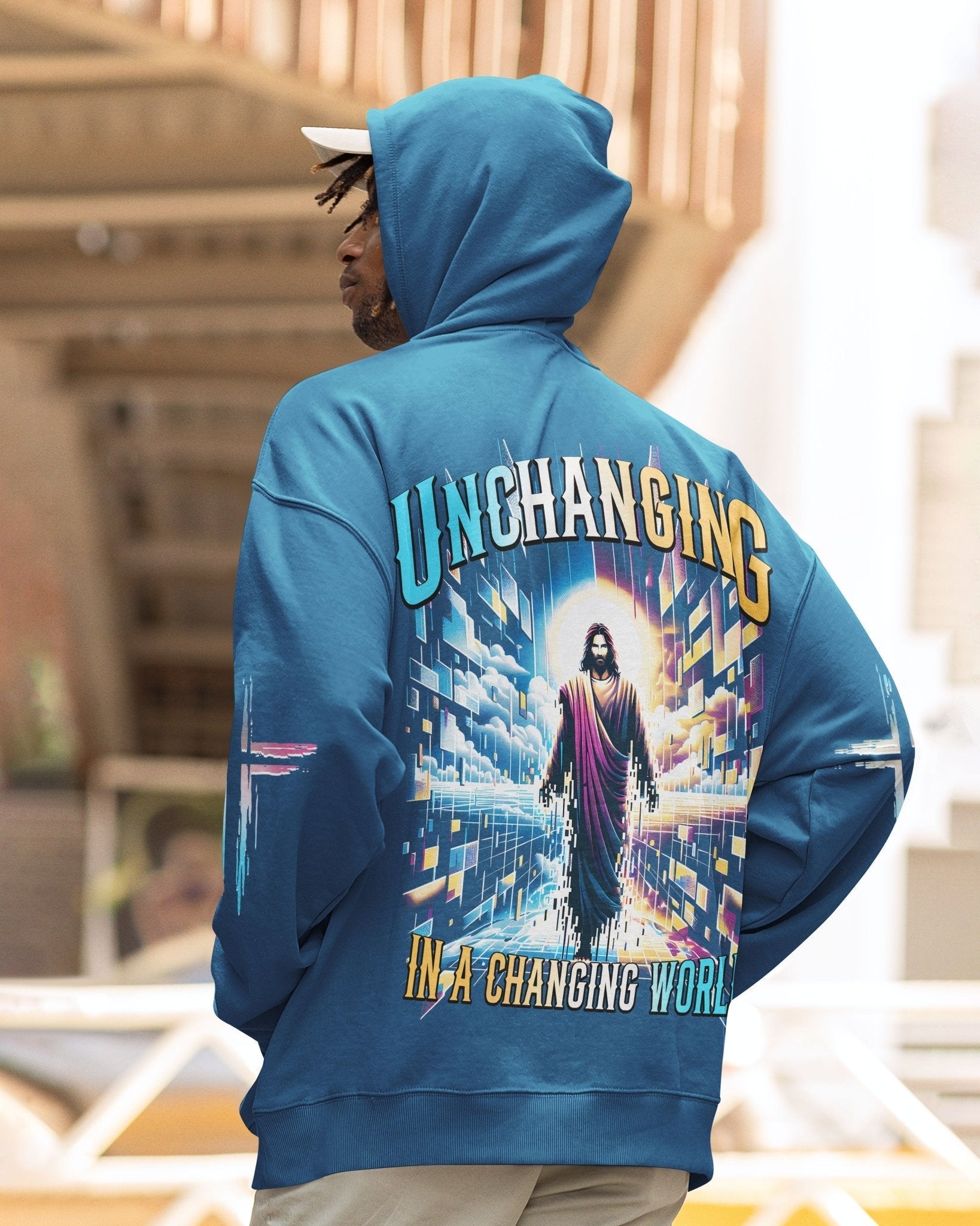Unchanging In A Changing World All Over Print Zip Hoodie