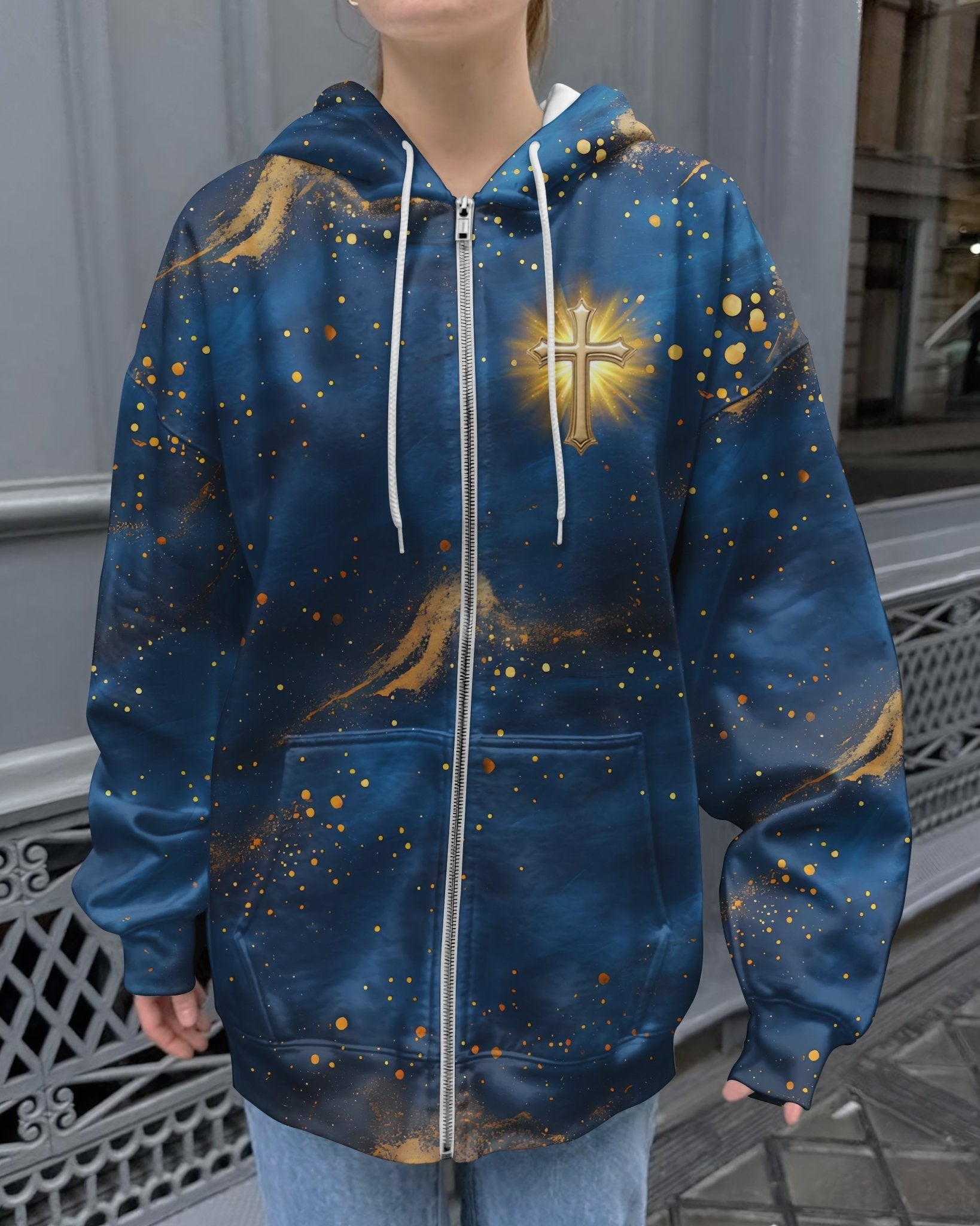 Faith Hope Love & Salvation All Over Print Zip Hoodie