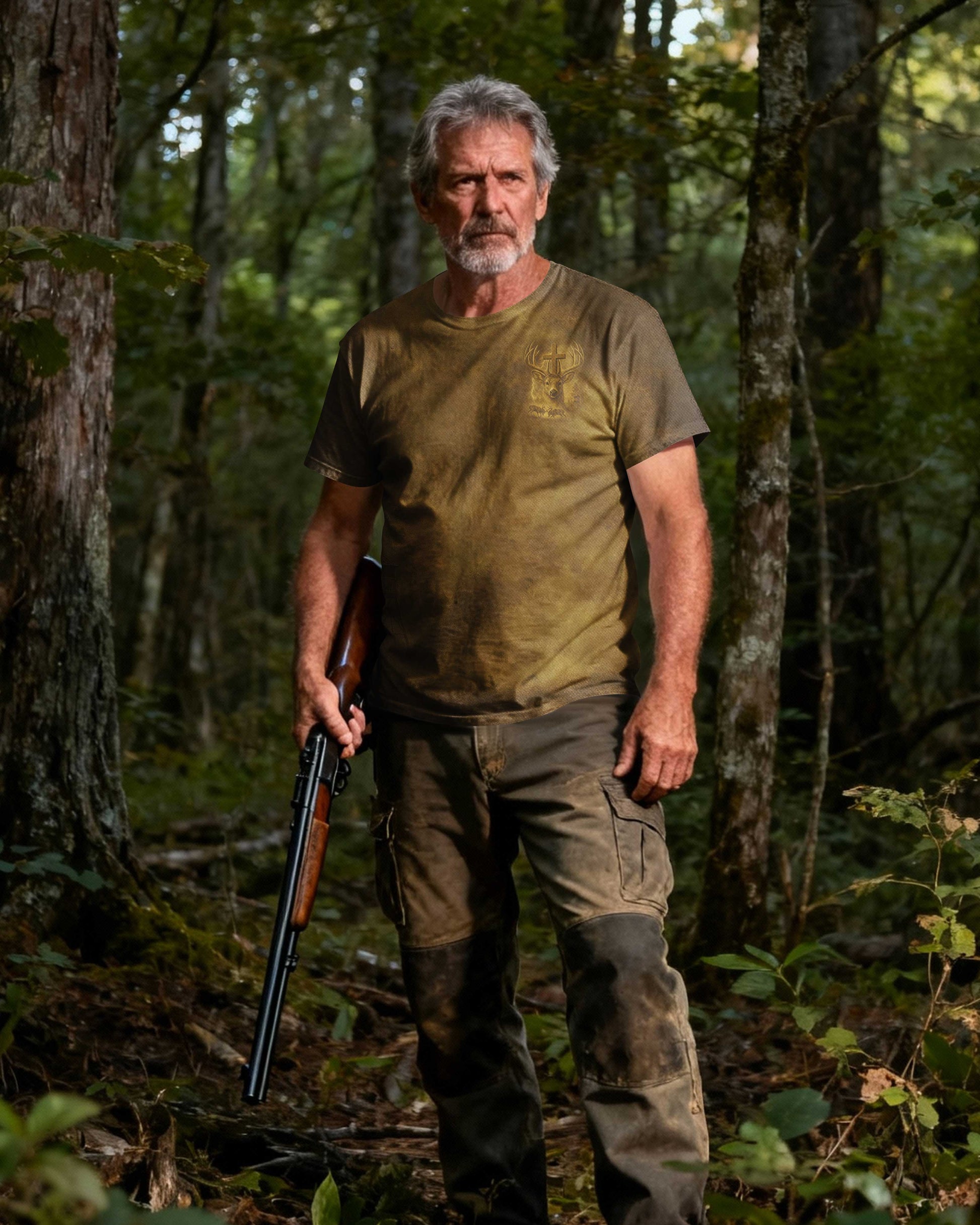 I've Got Hunting In My Veins And Jesus In My Heart All Over Print T-Shirt