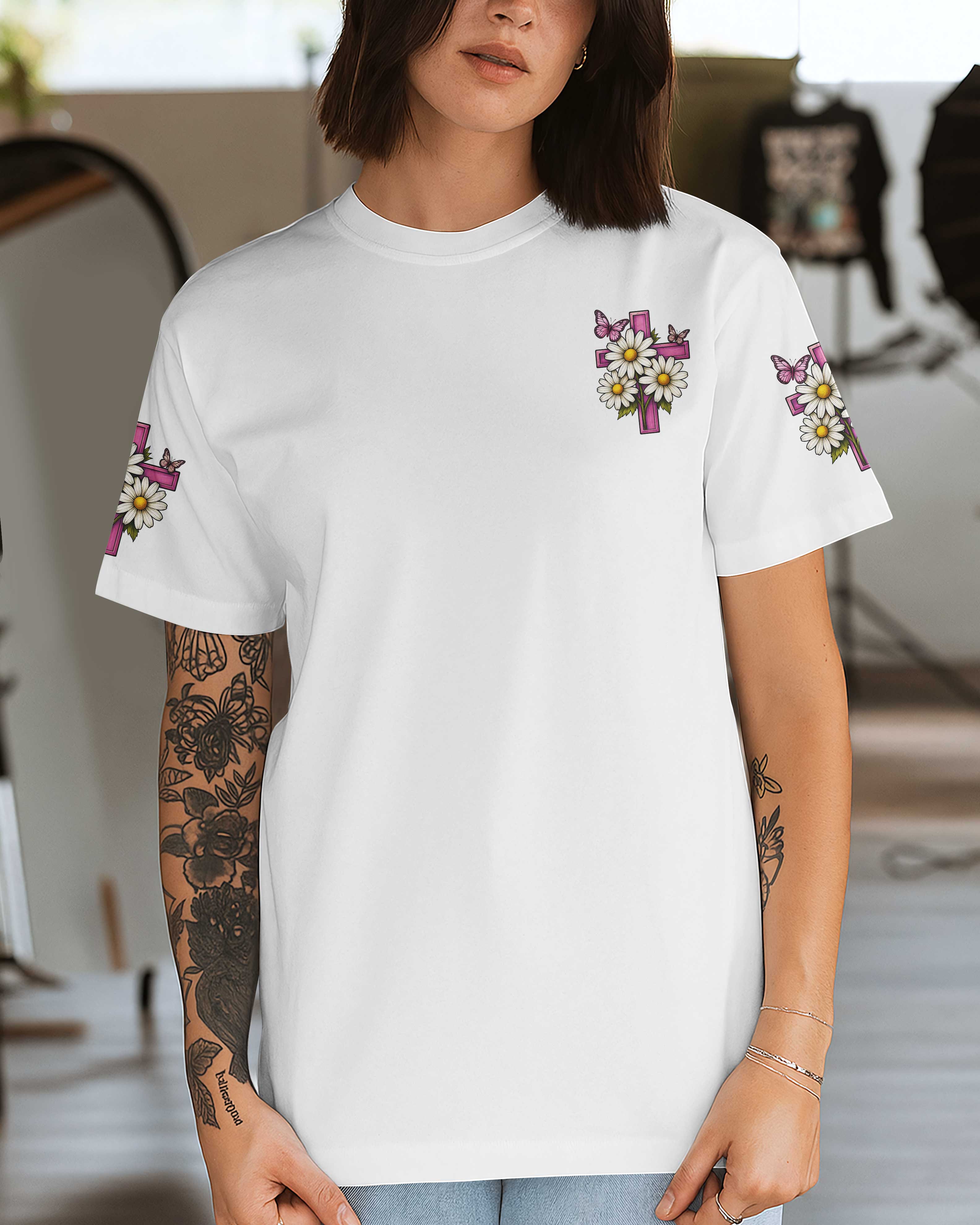 Her Life Is Living Proof That Jesus Restores Redeems And Renews T-Shirt