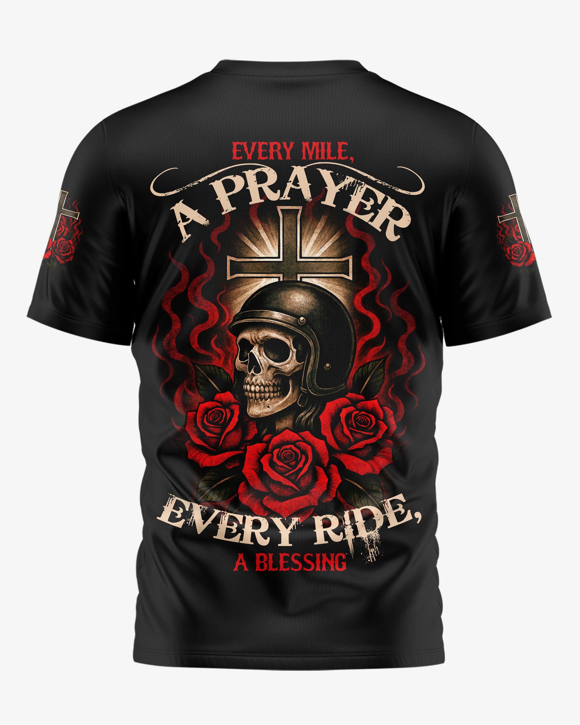 Every Mile A Prayer Every Ride A Blessing All Over Print T-Shirt