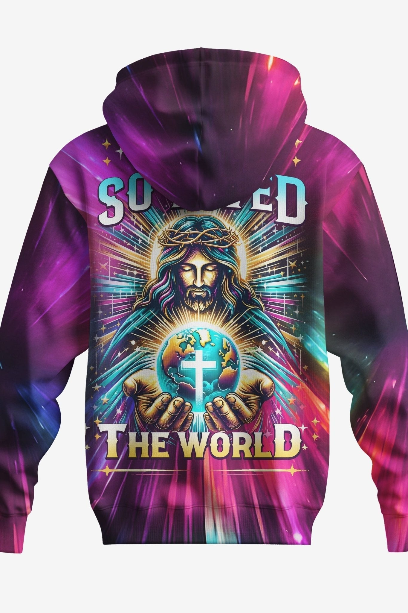 For God So Loved The World All Over Print Zip Hoodie