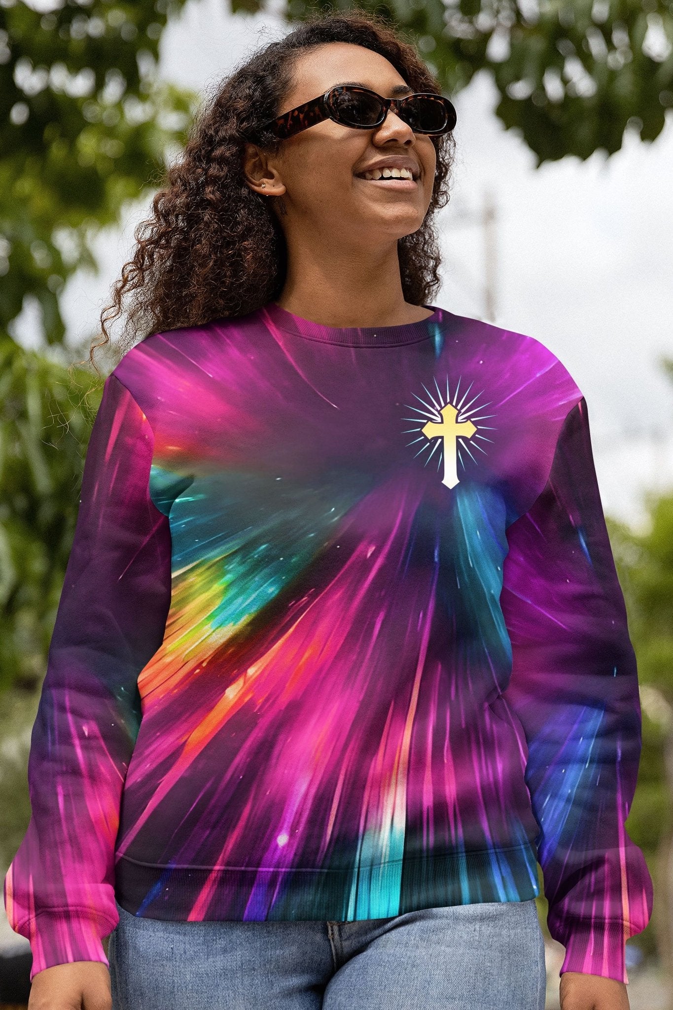 For God So Loved The World All Over Print Sweater