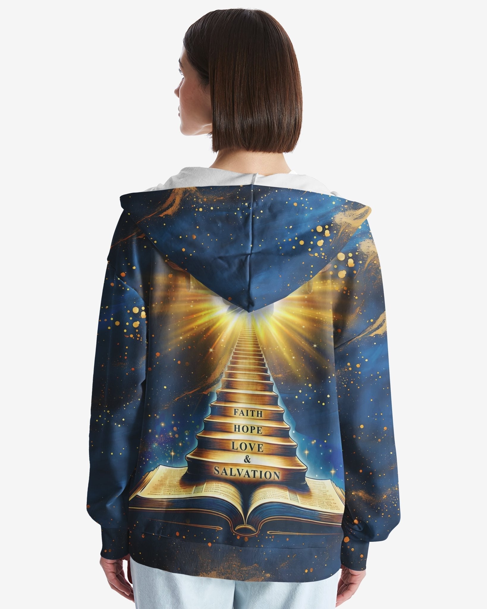 Faith Hope Love & Salvation All Over Print Zip Hoodie