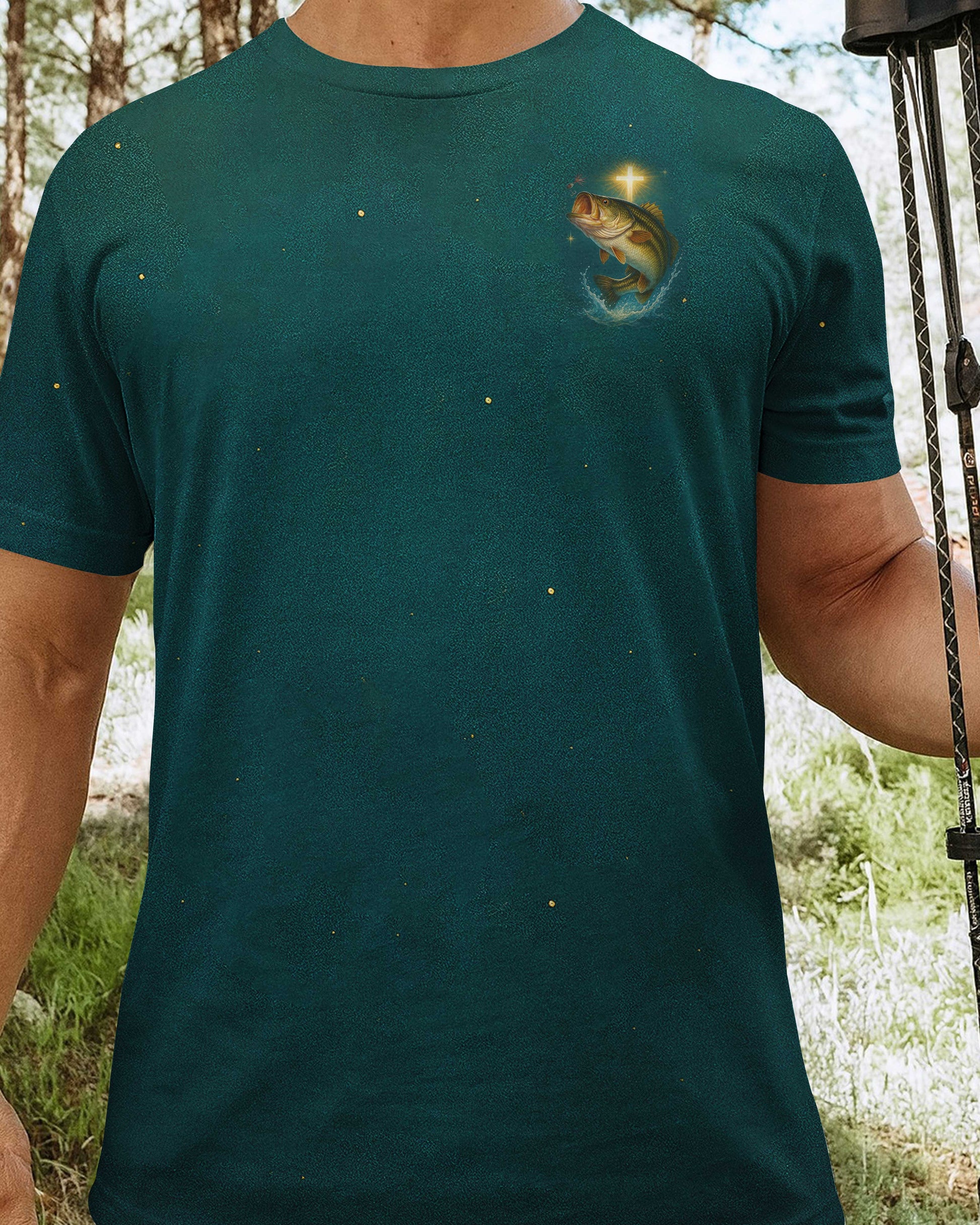 I've Got Fishing In My Veins And Jesus In My Heart All Over Print T-Shirt