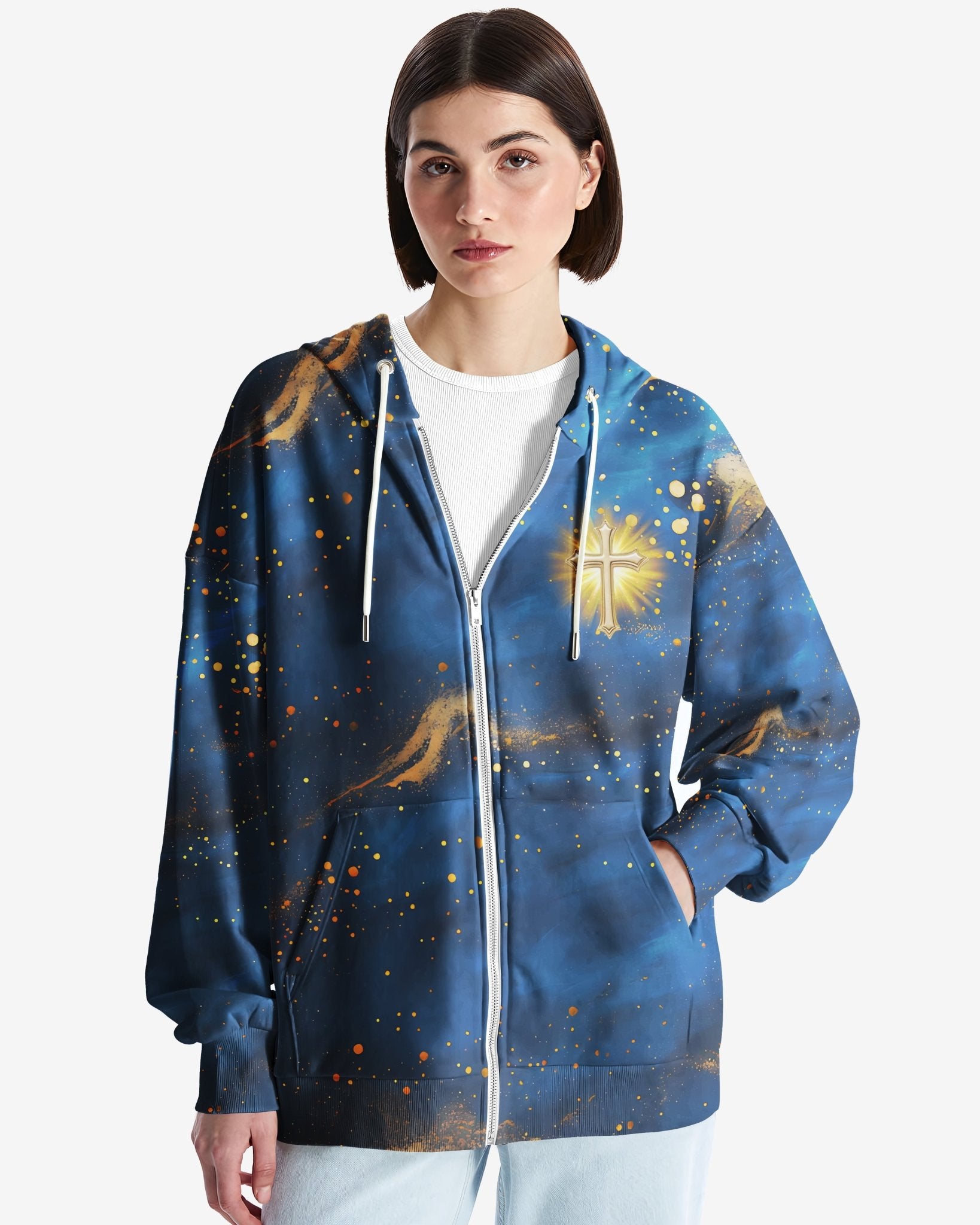 Faith Hope Love & Salvation All Over Print Zip Hoodie