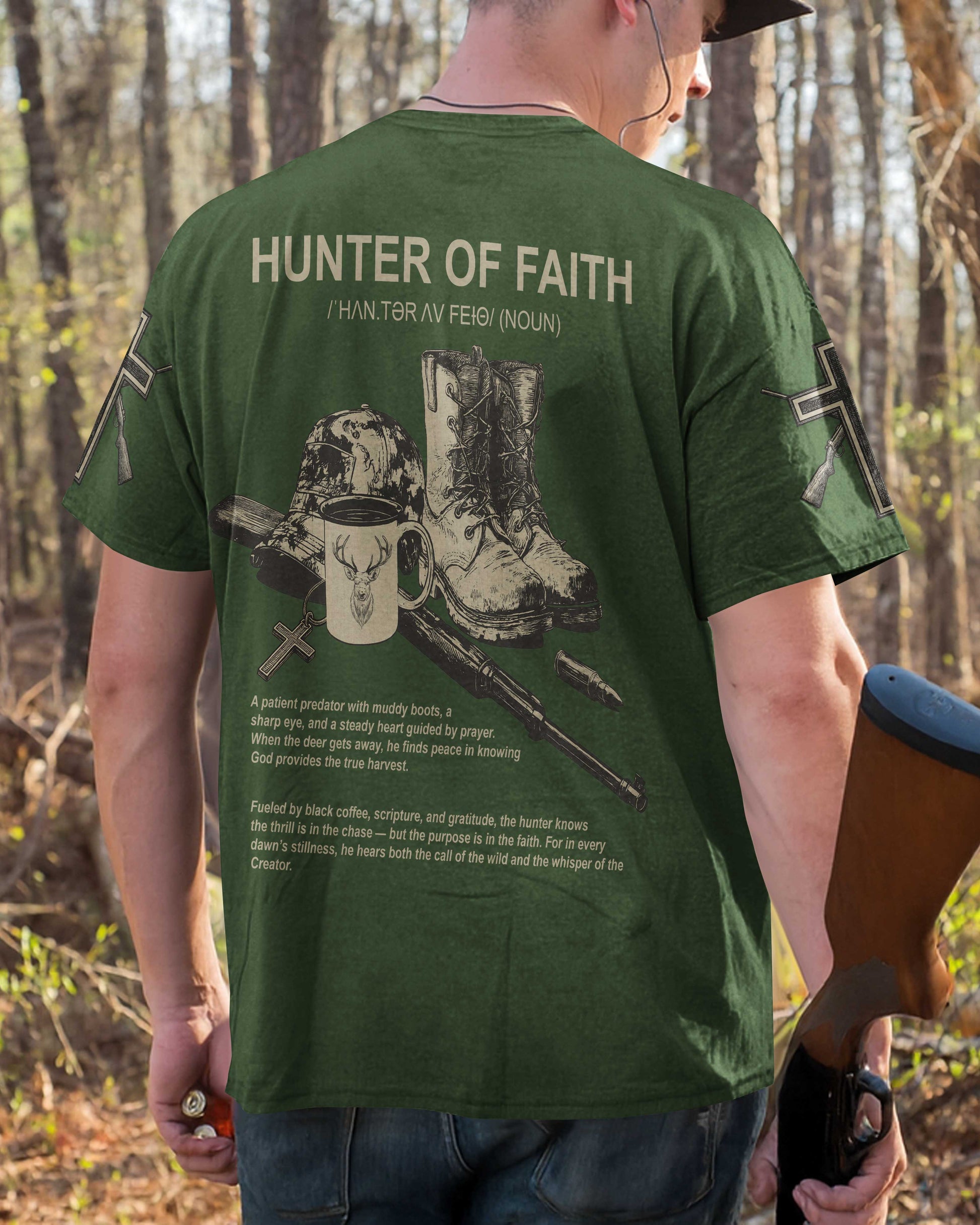 Hunter Of Faith All Over Print T-Shirt