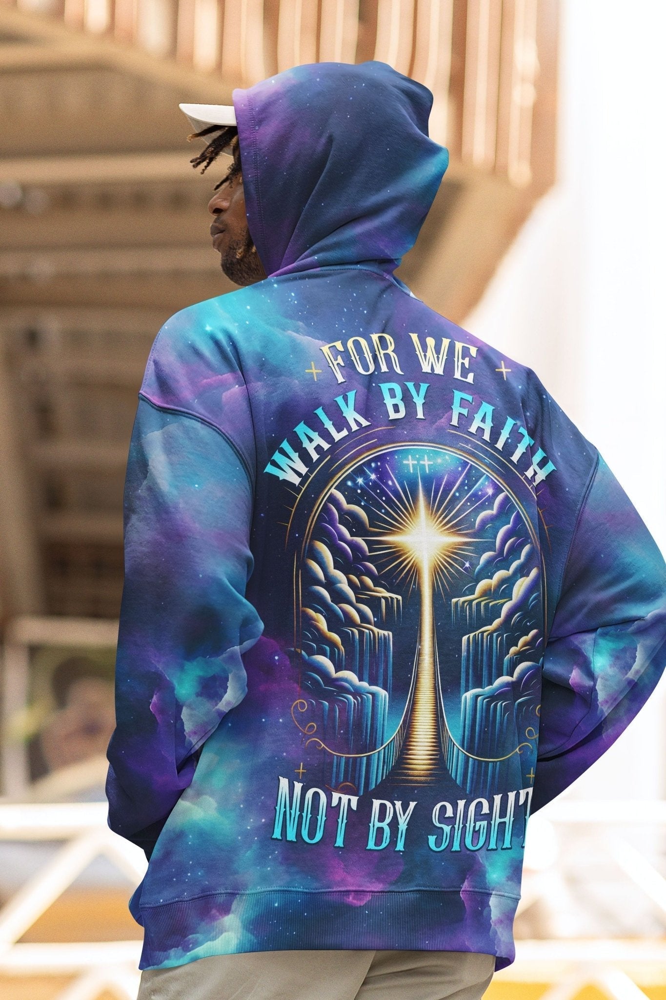 For We Walk By Faith Not By Sight All Over Print Hoodie