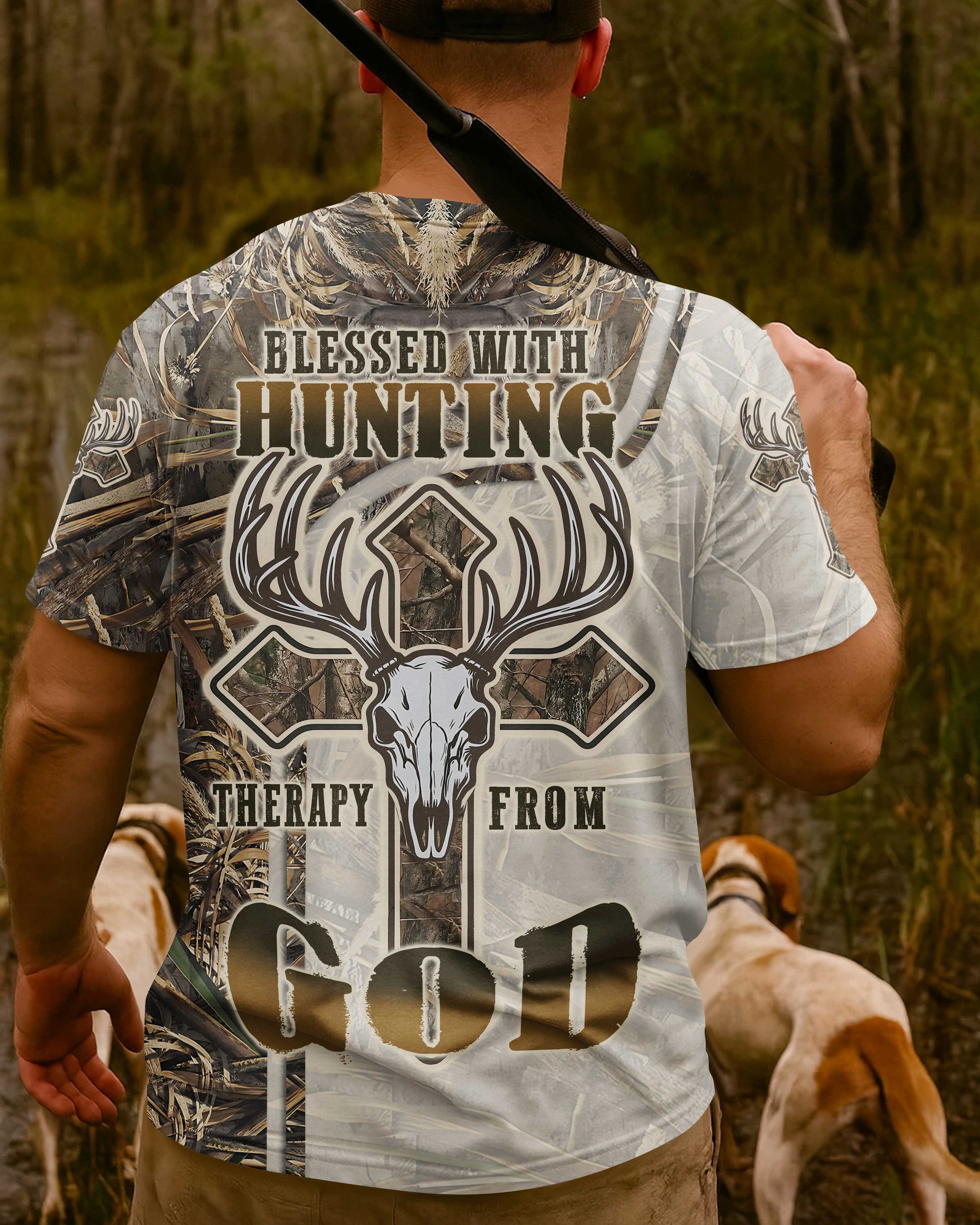 Blessed With Hunting Therapy From God Shirt