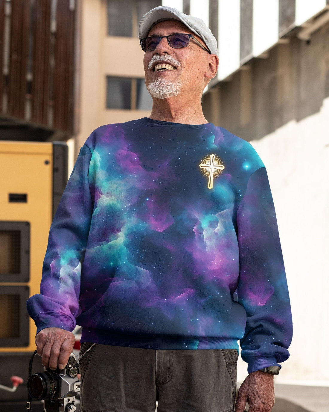 For We Walk By Faith Not By Sight All Over Print Sweater