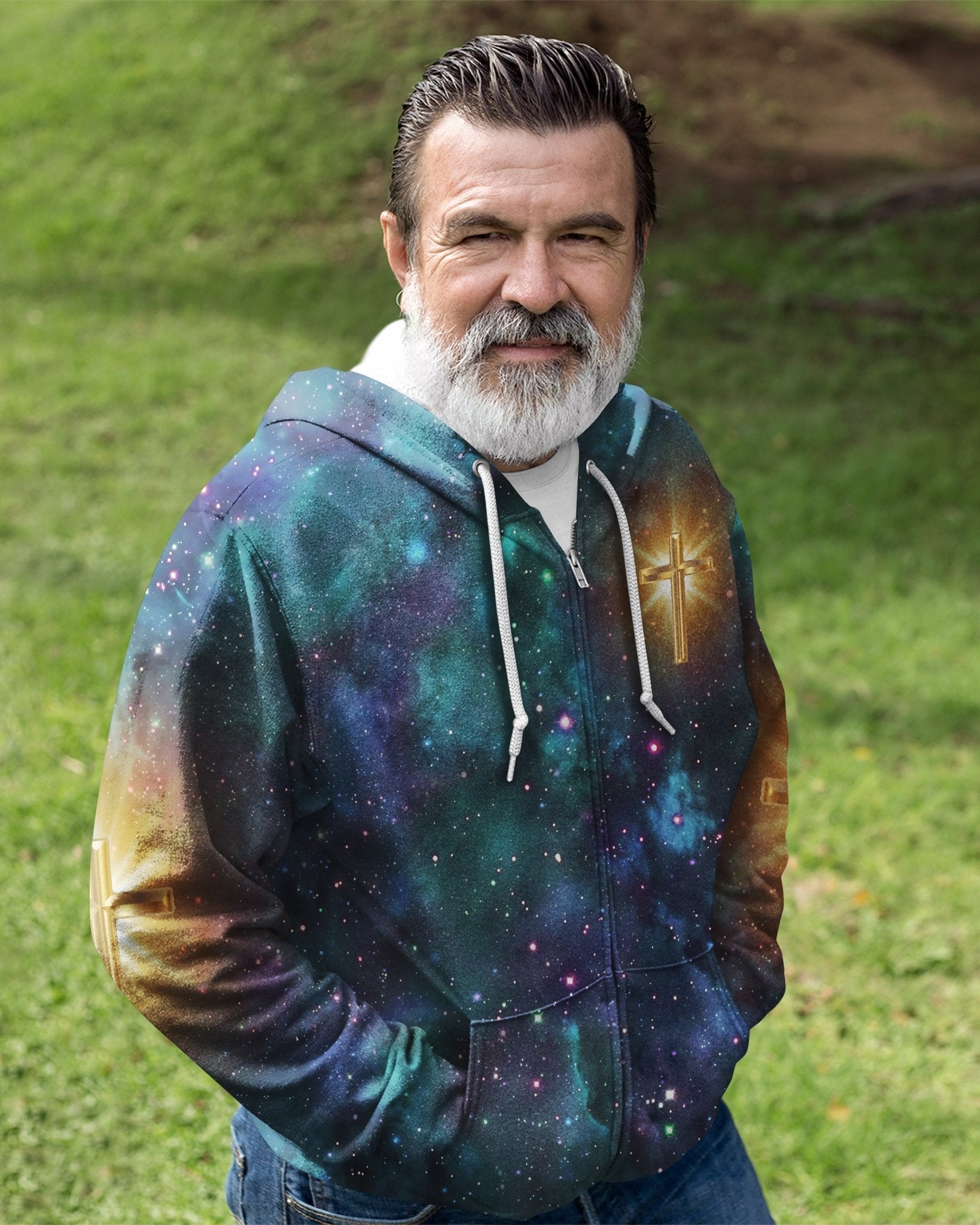 Whoever Drinks The Water I Give Them Will Never Thirst All Over Print Zip Hoodie