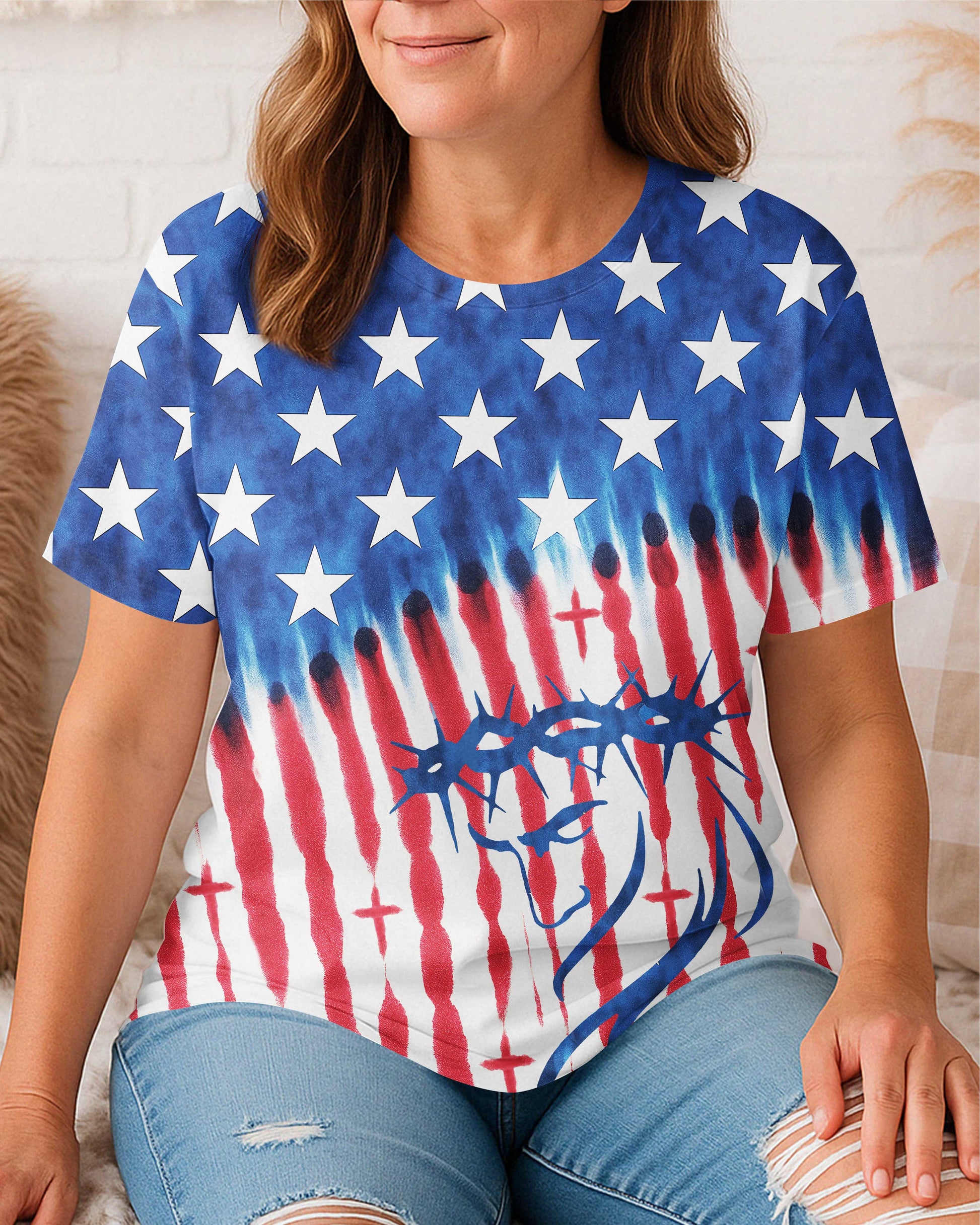 Faith In The Flag All Over Print T-Shirt