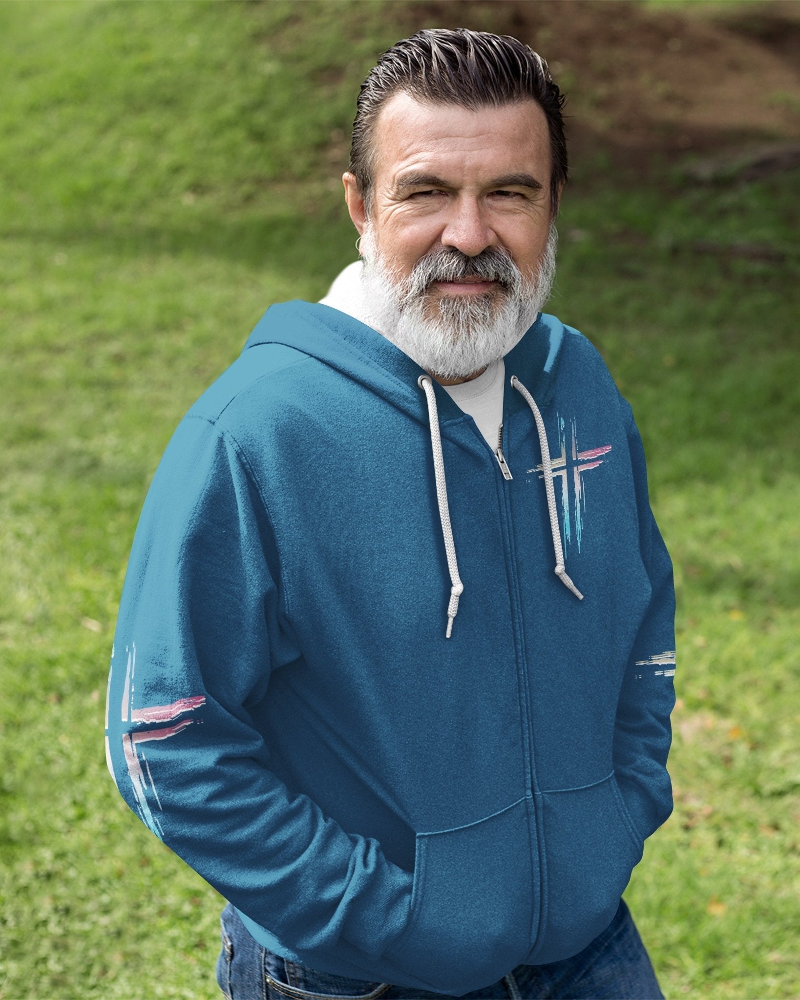 Unchanging In A Changing World All Over Print Zip Hoodie