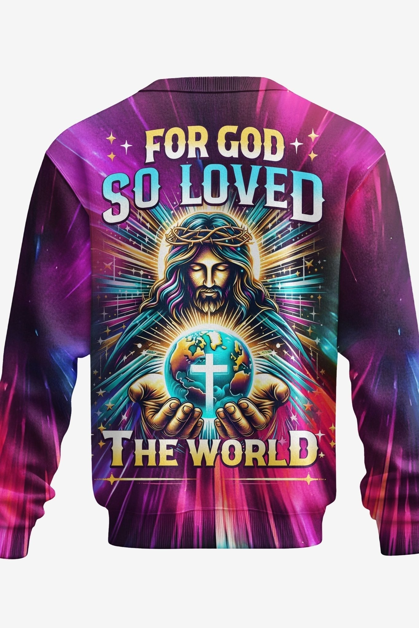 For God So Loved The World All Over Print Sweater