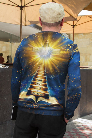 Faith Hope Love & Salvation All Over Print Sweater