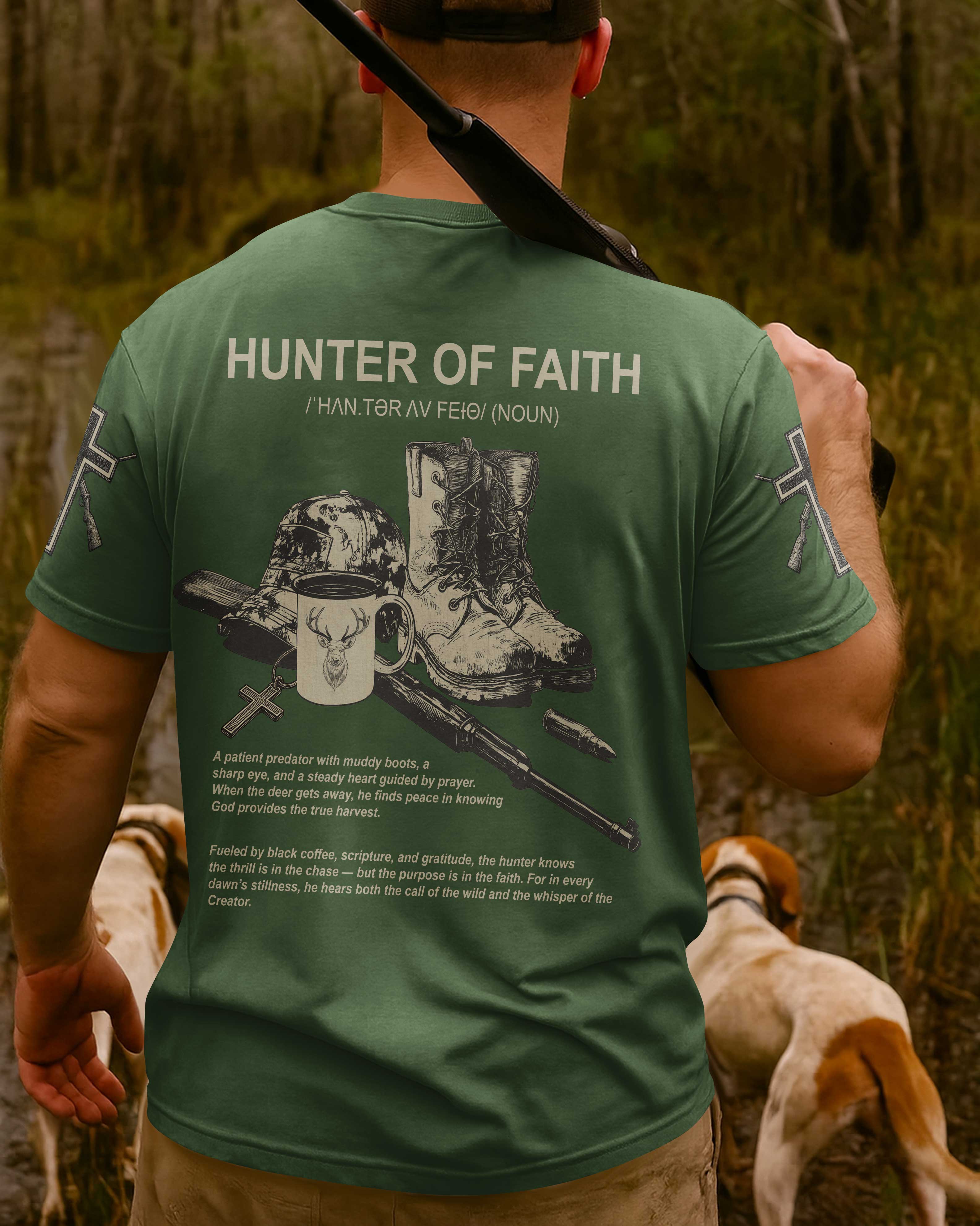 Hunter Of Faith All Over Print T-Shirt
