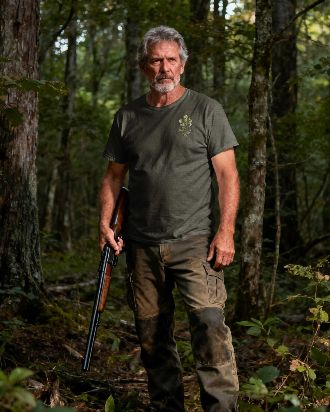 Blessed With Hunting And Fishing My Therapy From God All Over Print T-Shirt