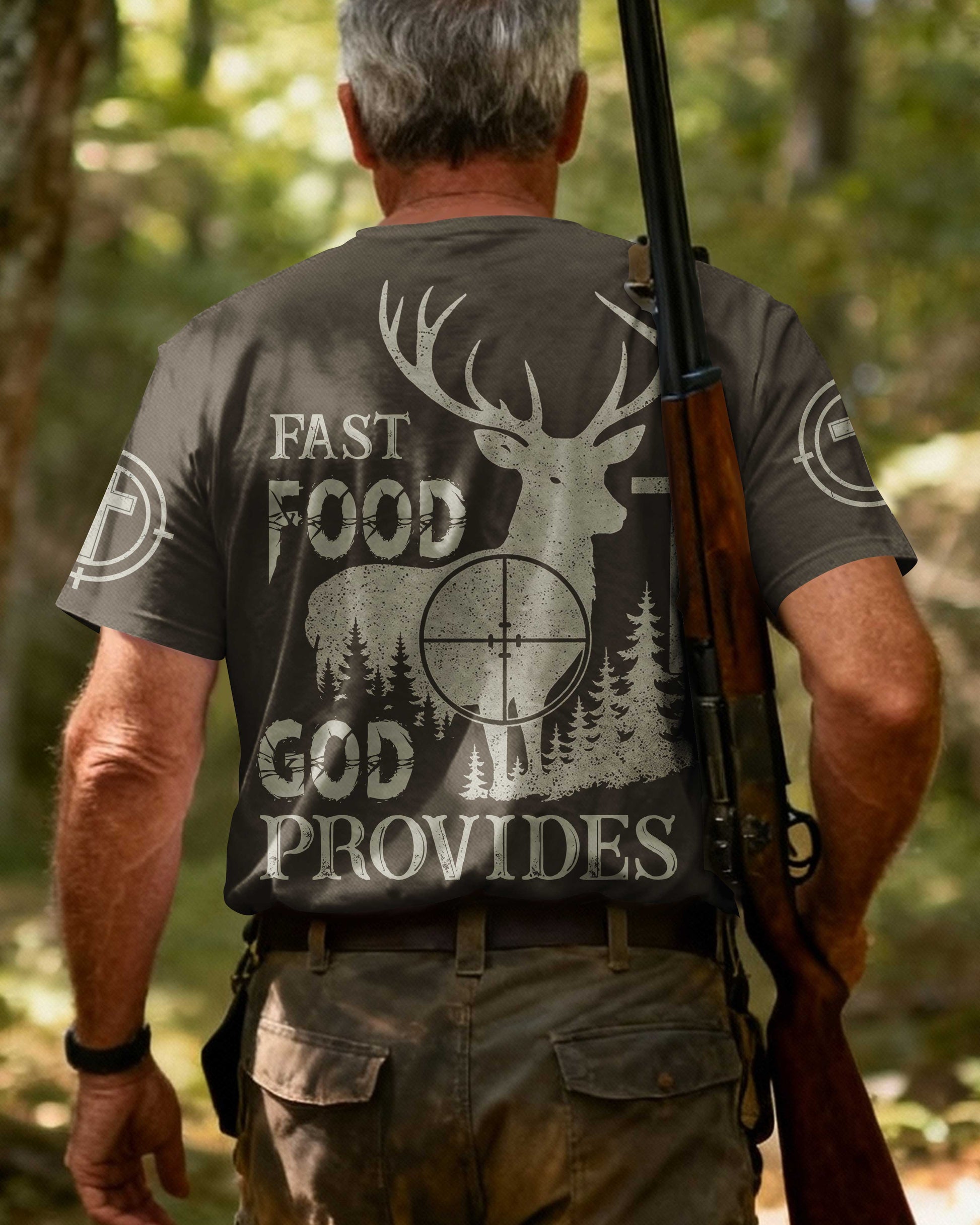 Fast Food God Provides Shirt