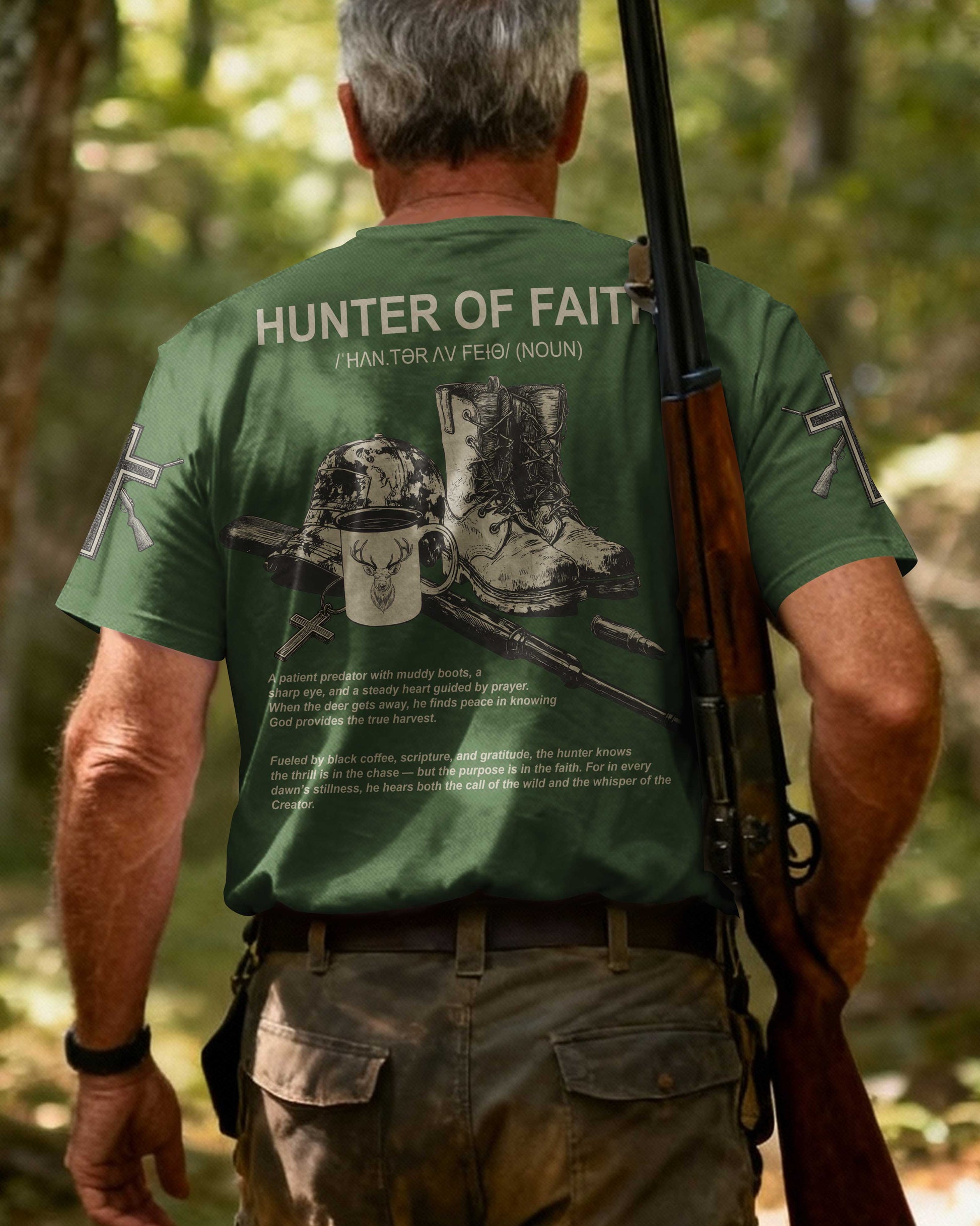 Hunter Of Faith All Over Print T-Shirt
