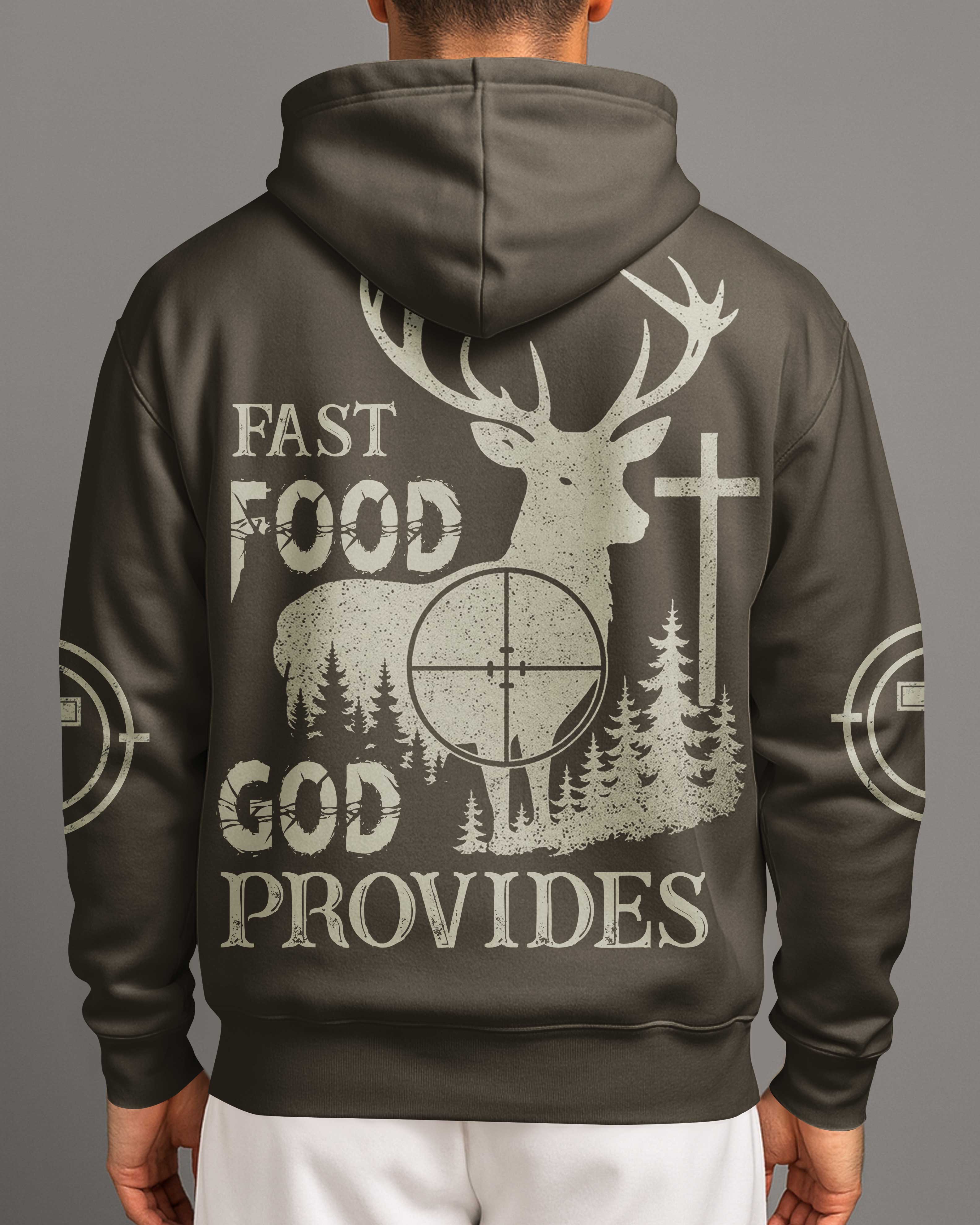 Fast Food God Provides Shirt