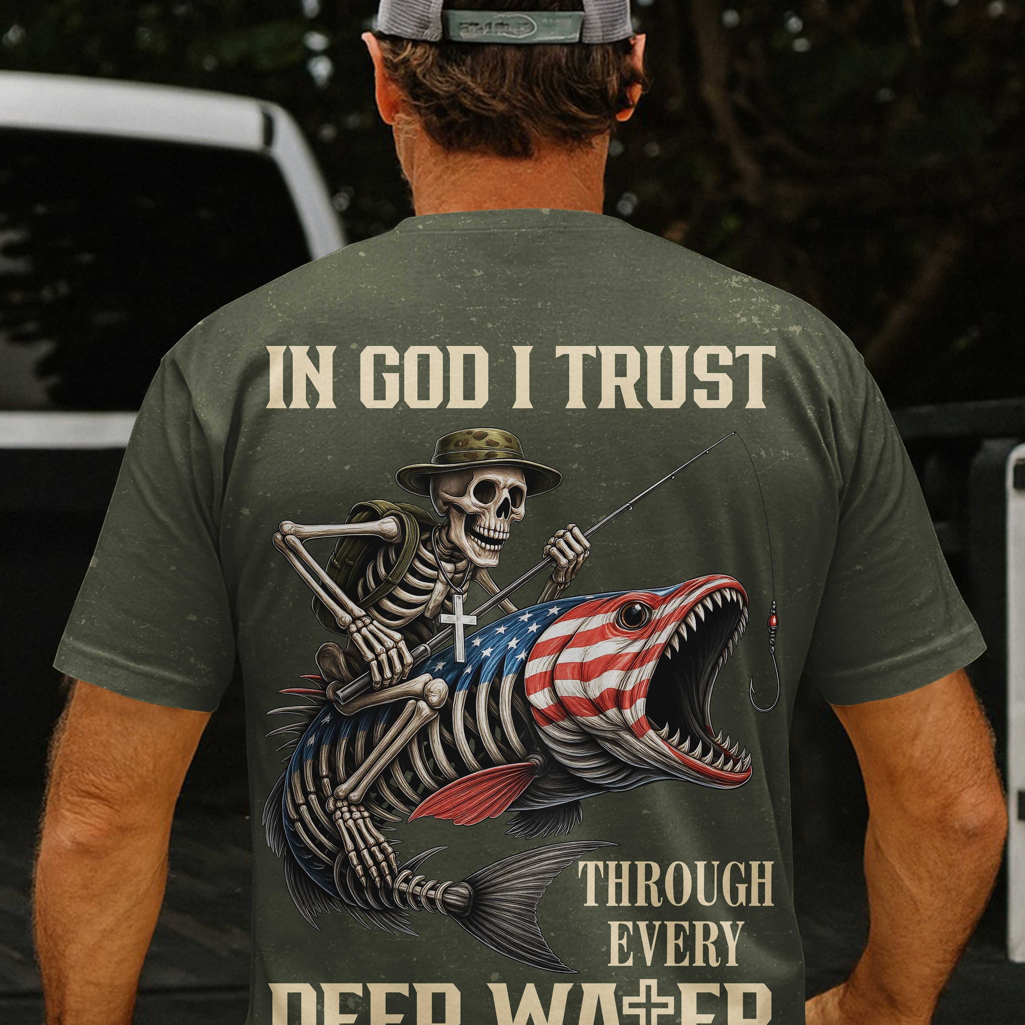 In God I Trust Through Every Deep Water All Over Print T-Shirt