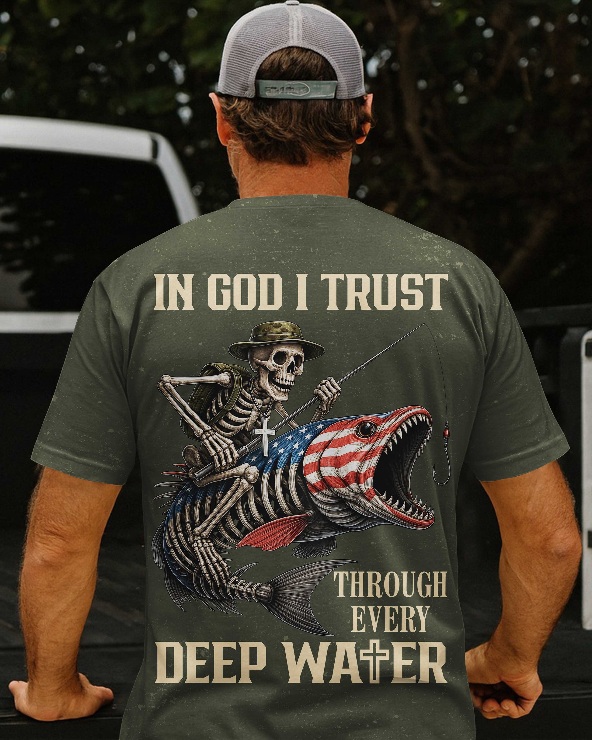 In God I Trust Through Every Deep Water All Over Print T-Shirt