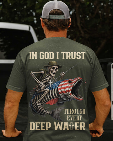 In God I Trust Through Every Deep Water All Over Print T-Shirt
