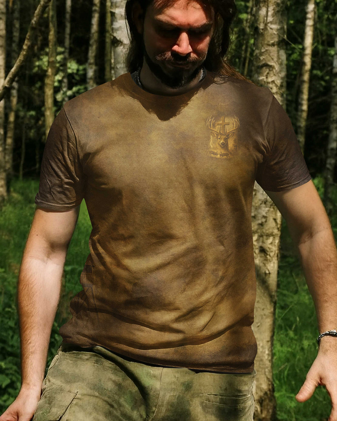 I've Got Hunting In My Veins And Jesus In My Heart All Over Print T-Shirt