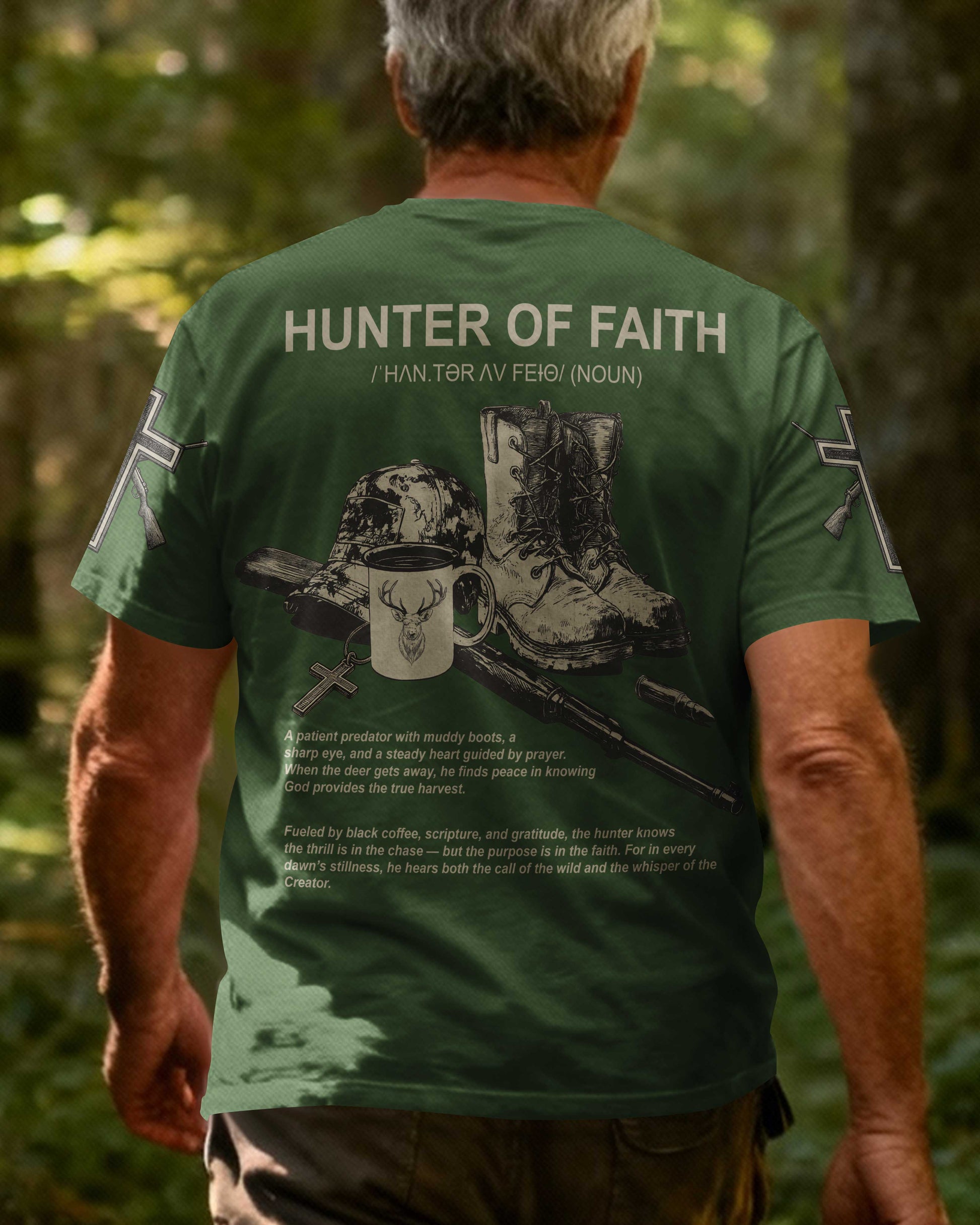 Hunter Of Faith All Over Print T-Shirt