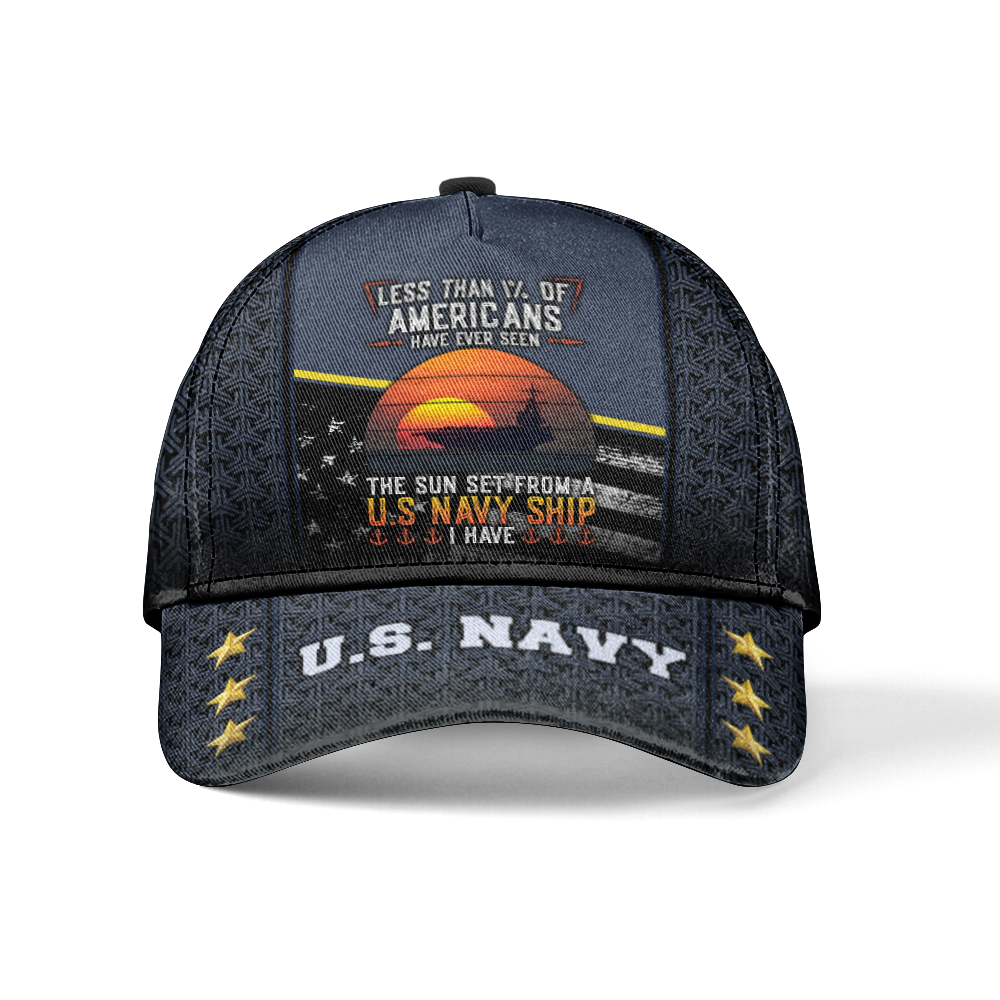 Less Than 1% Navy Ship Classic Cap