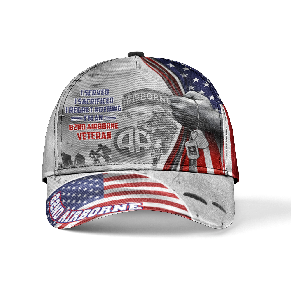 Served Sacrificed Regret Nothing Airborne Classic Cap