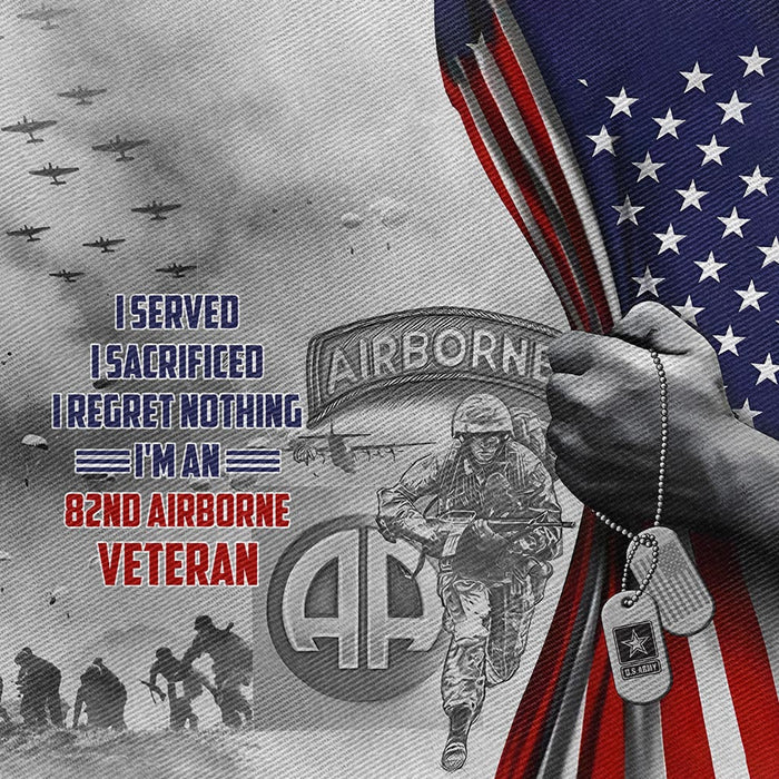 SERVED SACRIFICED REGRET NOTHING AIRBORNE CLASSIC CAP