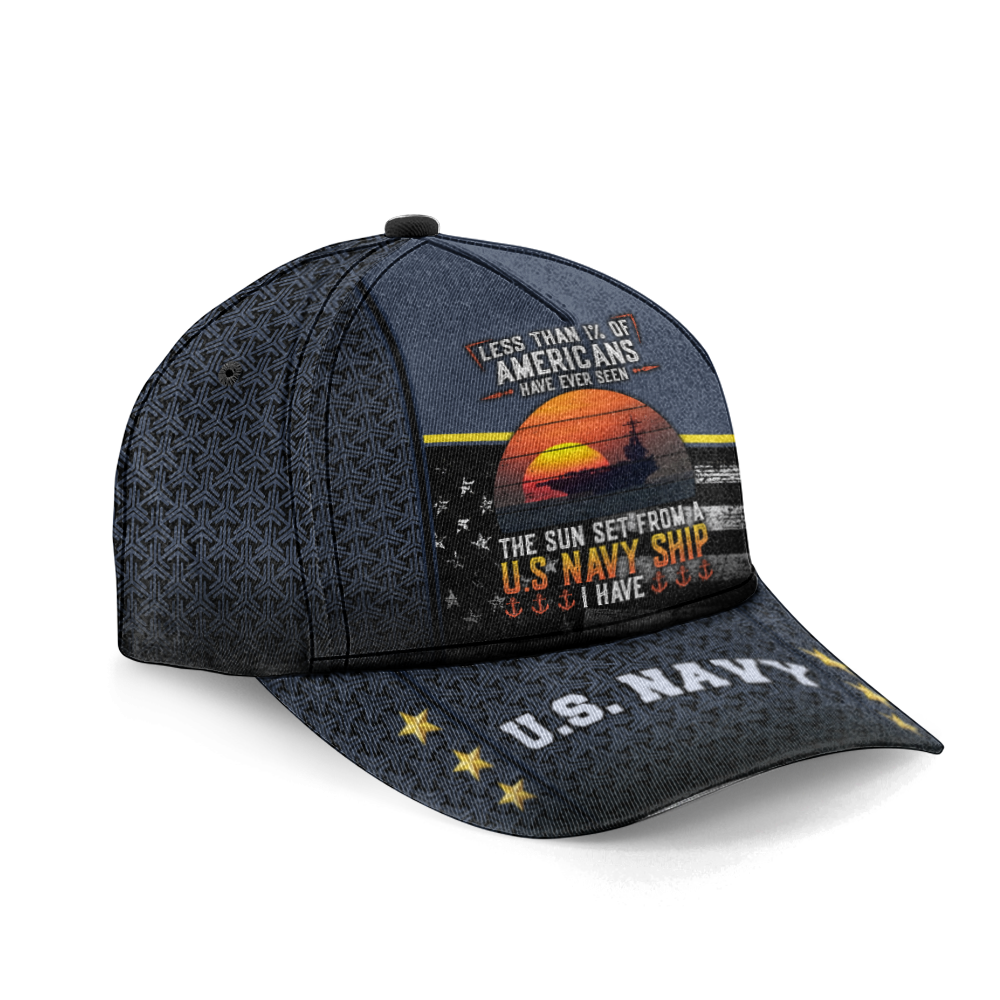 Less Than 1% Navy Ship Classic Cap