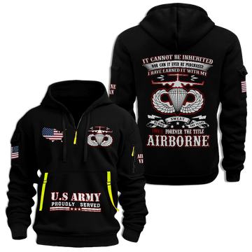 I Own It Forever The Title Airborne Quarter Zip Hoodie