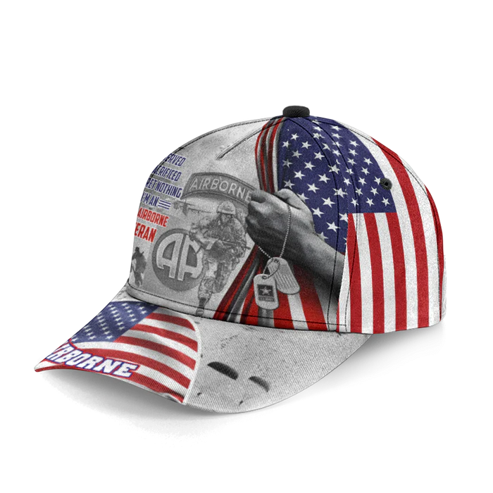 SERVED SACRIFICED REGRET NOTHING AIRBORNE CLASSIC CAP