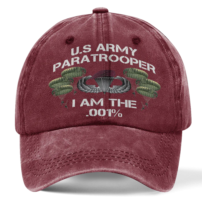 AIRBORNE PARATROOPER I AM THE WASHED CAP