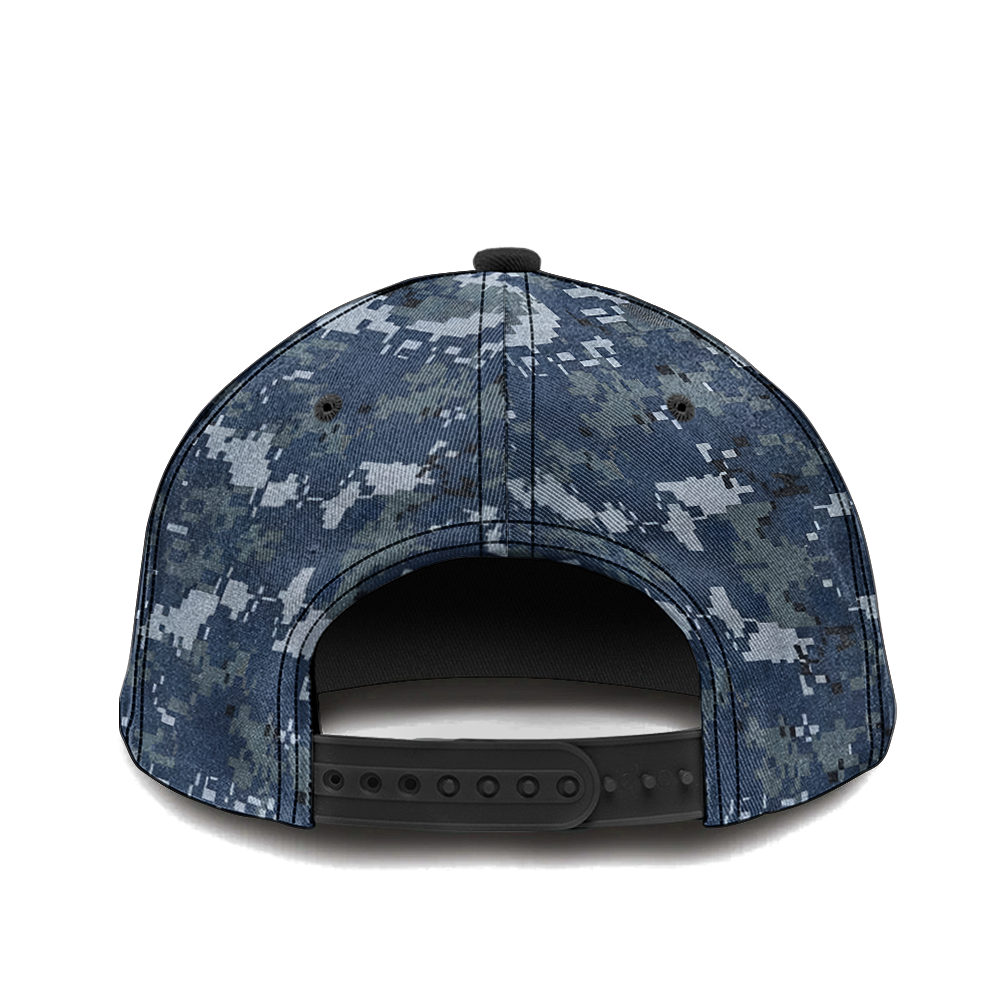 Navy I Live In A Small Town That Floated Classic Cap