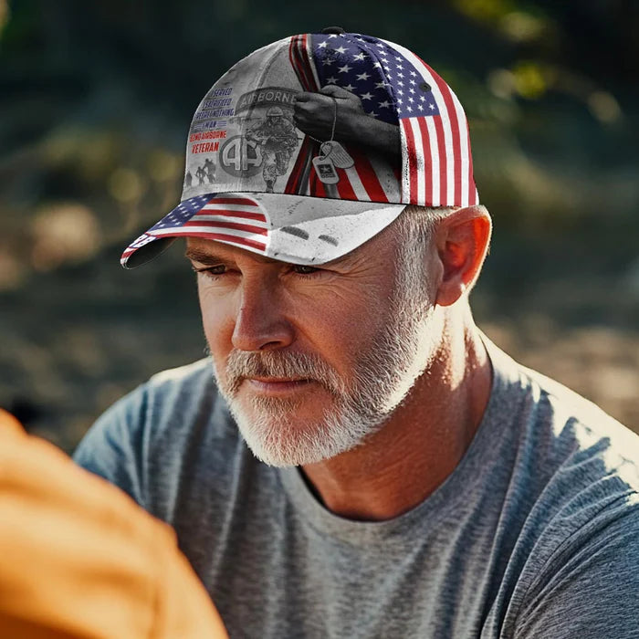 SERVED SACRIFICED REGRET NOTHING AIRBORNE CLASSIC CAP