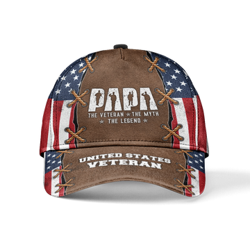 Papa The Veteran The Myth The Legend Classic Cap
