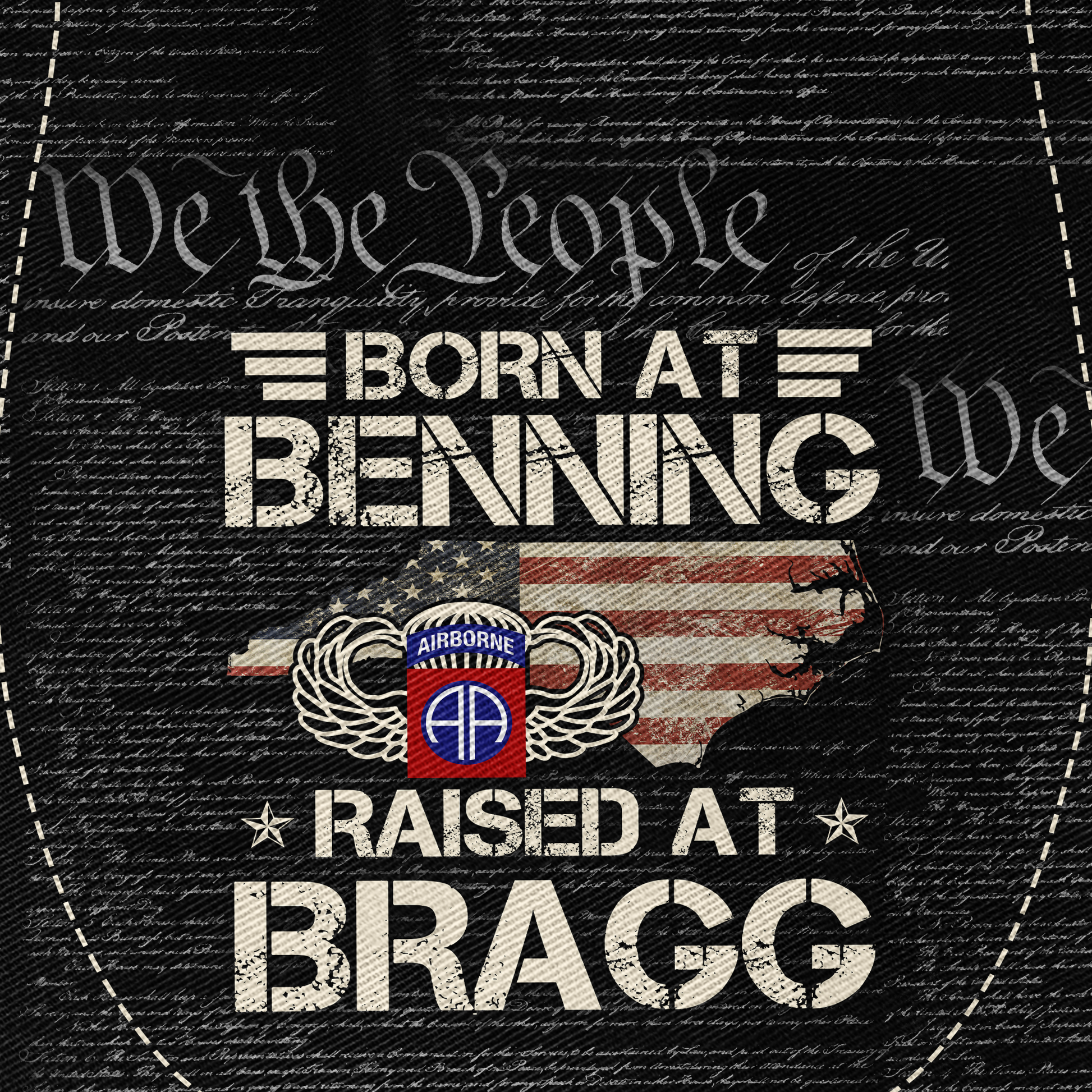 Born At Benning Raised At Bragg Jeff Cap