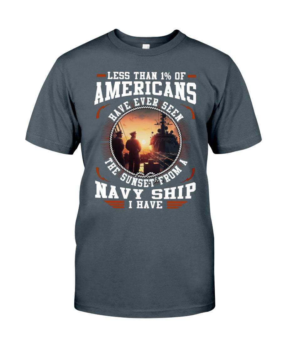 Sunset From A Navy Ship - Perfect gift for U.S Veteran Dad Grandpa,