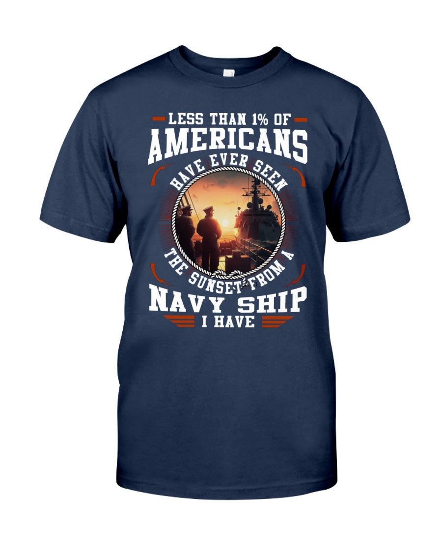 Sunset From A Navy Ship - Perfect gift for U.S Veteran Dad Grandpa,