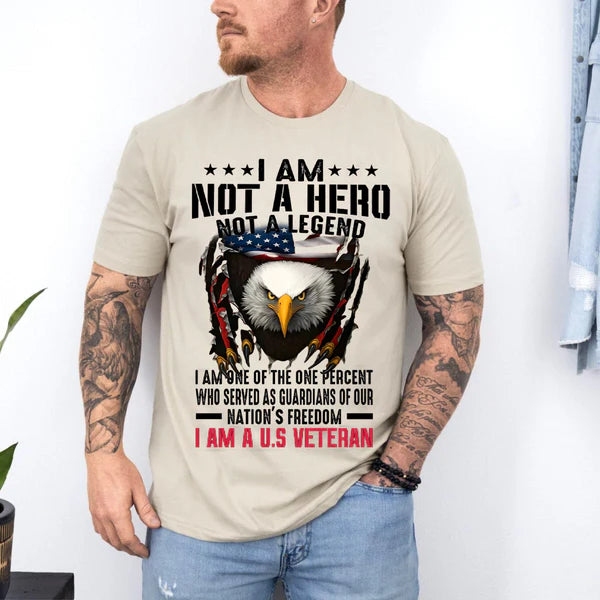 PROUD U.S. VETERAN SHIRT - NOT A HERO NOT A LEGEND