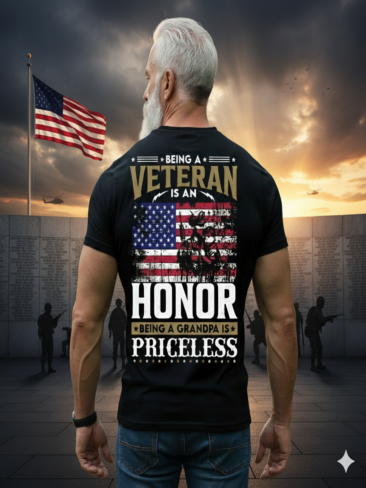Veteran Legacy Tee -  Proud Grandpa Shirt